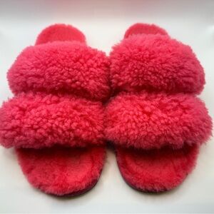 Ugg Maxi Curly Scuffetta in Pink Glow size 9